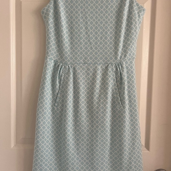 Tyler Boe knit sleeveless dress. Geometric pattern. EUC. Size small. - Picture 3 of 6